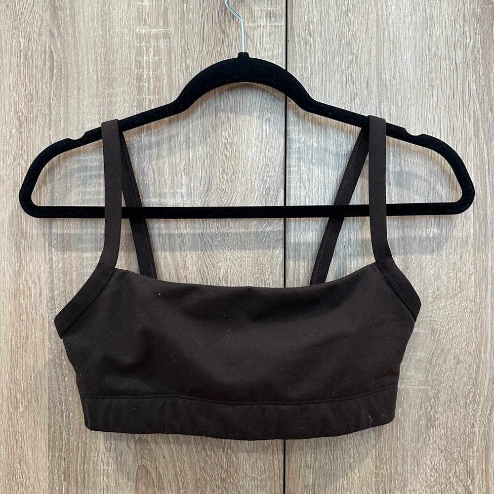 Brown Gap sports bra